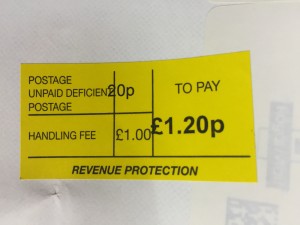 £1 Surcharge £1.20 to pay